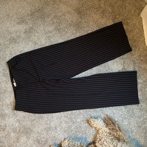 Pin stripe black slacks